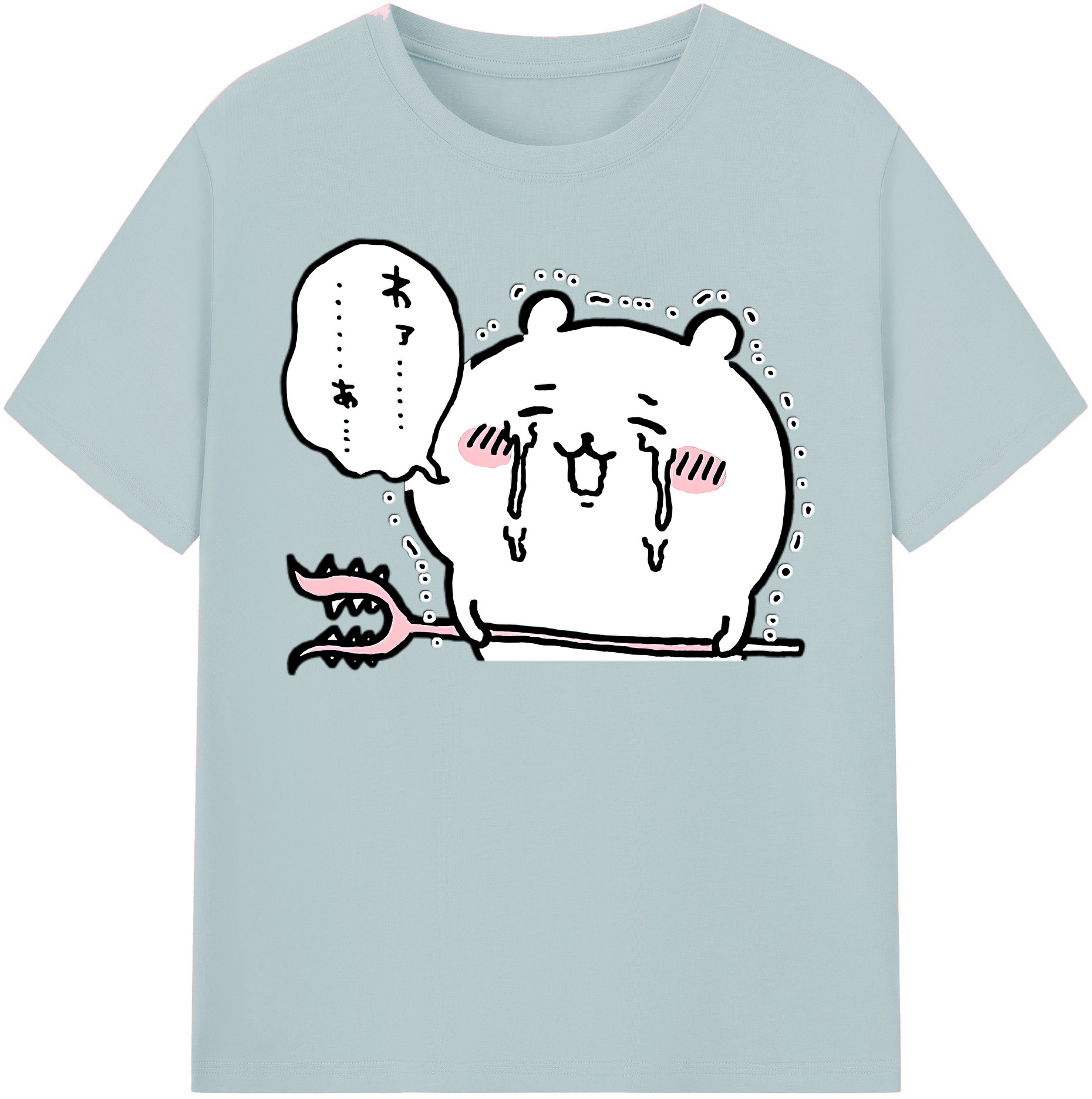 （画像用） ちいかわ ちいかわ Chii-kawa chiikawa 綿100％半袖Tシャツ（フロントプリント）